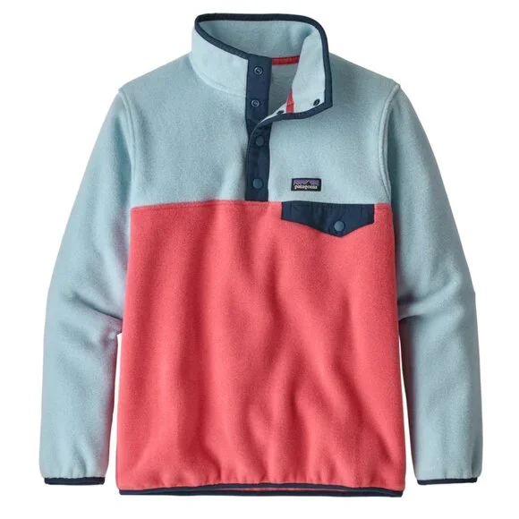Patagonia Girls S (7-8) Lightweight Synchilla Snap-T Pullover Range Pink… - Picture 6 of 6